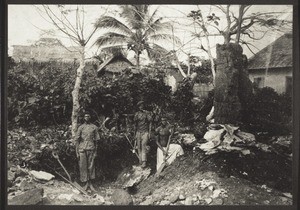 Bau des Krankenhauses in Aburi 1899