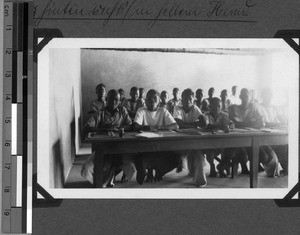 Students in class, Usoke, Unyamwezi, Tanzania, 1933