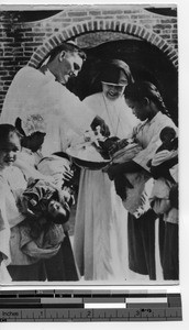 Fr. Lavin and Sr. Francis at Luoding, China, 1934