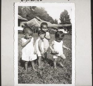 Children playing in the garden