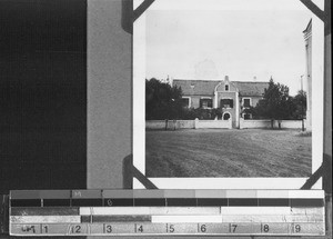 View of the central school in Genadendal, South Africa