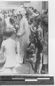 A Chinese bride at Chaoyangzhen, China, 1941