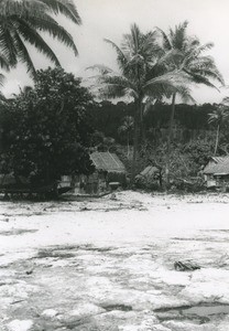 A former village, now deserted, on Makatea island