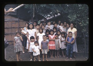 Group of church members, likely a rural congregation (Iglesia de Cristo), Mexico