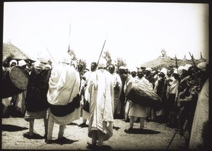 A rhythmic dance by the priests