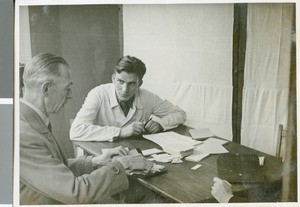 Dieter Alten doing Relief Work, Frankfurt, Germany, 1948