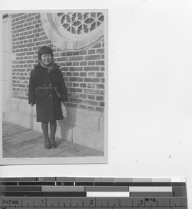 A Japanese girl at Fushun, China, 1933