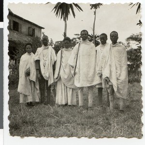 Group portrait of Ethiopian protestants in Aira, Ethiopia, 1939