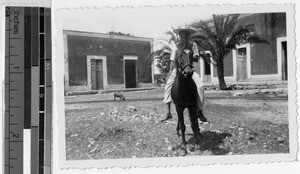 Man on horseback, Mexico, ca. 1943