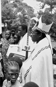 ELCT/Evg. Lutheran Church in Tanzania. Bishop Samson Mushemba, Bukoba 1986. (Served as bishop o