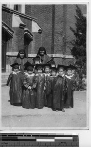 Kindergarten graduates at Dalian, China, 1938