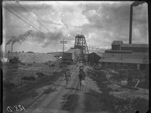 Gold mine, Johannesburg, South Africa, 1909