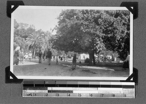 People on the mission premises, Mamre, South Africa, ca.1930