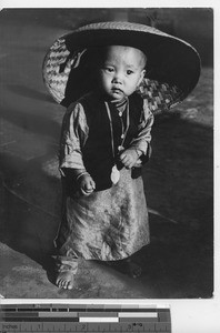 A small Christian girl at Dalian, China, 1936