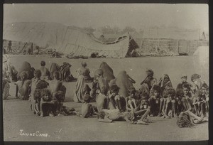 "Emergency camp during the famine"