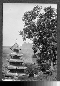 Top of pagoda, Sichuan, China, ca.1900-1920