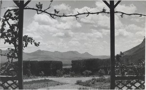 A view taken from the garden of the teachers's house in Thabana-Morena