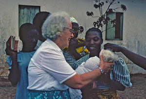 Missionary Nurse Ellen Margrethe Christensen, leader of the clinic work at Izymbia, the North W