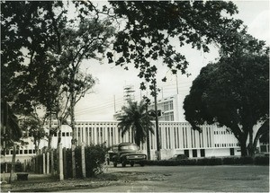 Building of the post office in Douala, in Cameroon