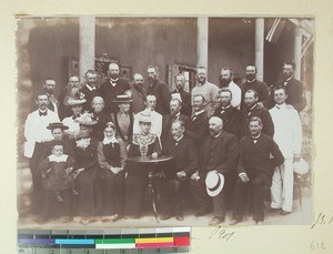 Missionary conference in Antsahamanitra, Antananarivo, Madagascar, 1901