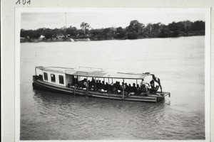 Ferry in Sankyi on the way from Odumase to Anum and Ho