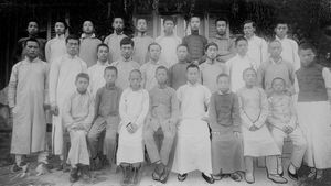 Boys in Takushan, 1914 - probably from the school that Axel Bolwig established in Takushan