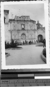 Earthquake damaged cathedral in Quezaltenango, Guatemala, ca. 1943