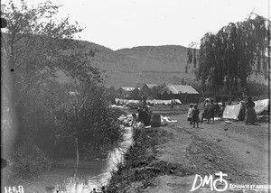 Women washing laundry, Pretoria, South Africa, ca. 1896-1911