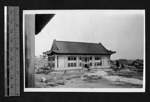 Ginling College building under construction, Nanjing, Jiangsu, China, ca.1920