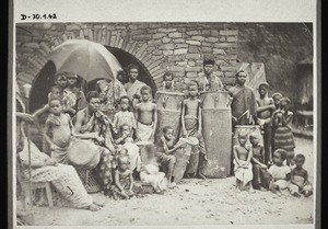 Accra chief with his drummers