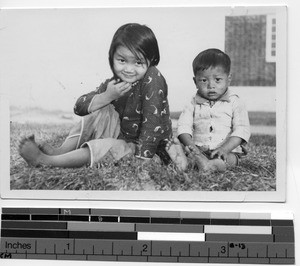 Children at Maryknoll house in Stanley, Hong Kong, China, 1939