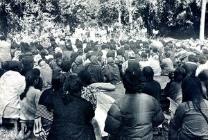 Den politiske revolution i Nepal, med overgang til mere demokratisk styre fra 1990, betød også større frihed for landets kristne. Der blev således i årene fremover jævnligt afholdt store, fælles friluftsgudstjenester, med deltagelse fra de enkelte menigheder i Kathmandu og omegn. (Se film på YouTube: Nepal Christian Conference)