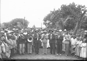 Brass band, Ricatla, Mozambique, 1907