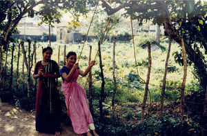 East Jeypore, Gunupur, India. Cheerful hours at the Womens Hostel "Sarepta". The cabbage field