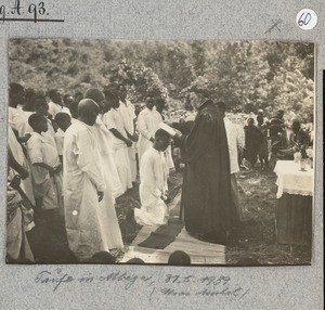 Christening in Mbaga (Missionary Michel), Tanzania, 1939