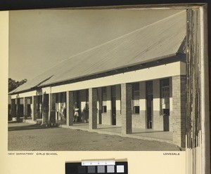 Girls’ dormitory, Lovedale, South Africa, ca.1938