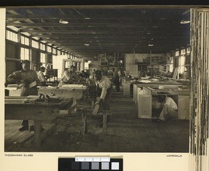 Carpentry workshop, Lovedale, South Africa, ca.1938