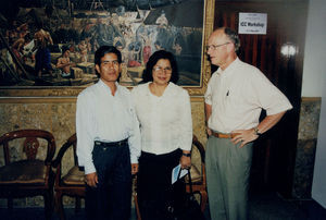 Yos Em Sithan, General Secretary, Bible Society of husband and Jørgen Nørgaard Pedersen, 2001