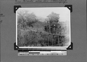 A bridge across the Nkana River, Tanzania, 1931