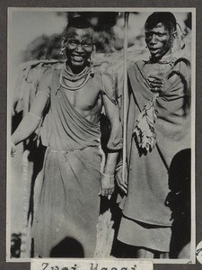 Two Maasai men, Tanzania, ca.1907-1930