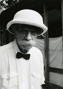 Portrait of Albert Schweitzer, in Gabon