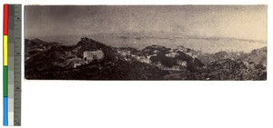 Mission compound aerial view, Shantou, China, ca.1913-1923