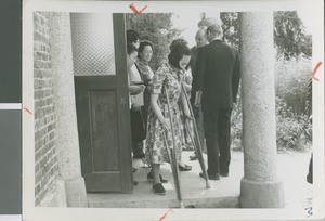 Yun Ja, Sister of a South Korean Minister, Coming out of a Church Service, Seoul, South Korea, 1965