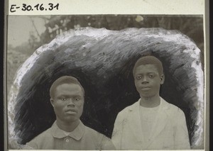 Two students from the Seminary in Buea