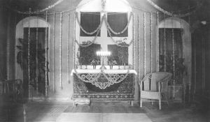 Arcot, South India 'The Church' at Vriddhachalam, Christmas 1931. Valborg Margrethe Lange's sid