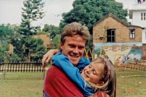 Kathmandu, Nepal. Lars Viftrup and Gunvor Engsig-Karup at The Norwegian School, 1991. (Lars Vif