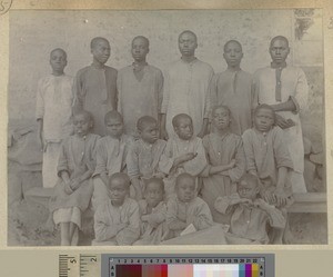 Institution boys, Livingstonia, Malawi, ca.1898