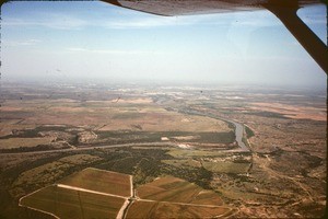 Aerial view of road