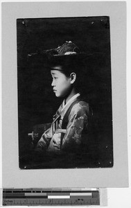 Profile portrait of a Giesha girl, Japan, ca. 1920-1940