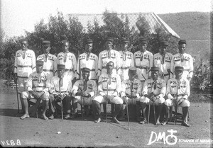 Indigenous policemen, Pretoria, South Africa, ca. 1896-1911